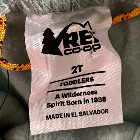 NWT REI Toddler Sea Foam Aqua Fleece Pull On Jogger Sweatpants 2T New Recycled - Picture 2 of 5